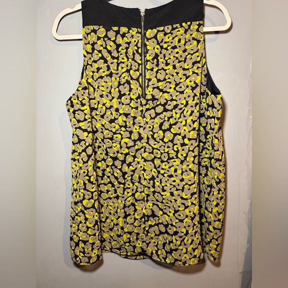 Banana Republic Black and Yellow Tank Top Blouse, large - Picture 3 of 5